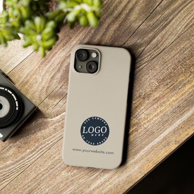 Business Logo and Company Website Address Custom G Case-Mate iPhone Case (iPhone Case with Business Logo and Website Infor)