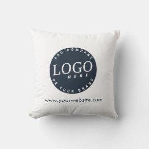 Business Logo and Company Website Showroom Cushion