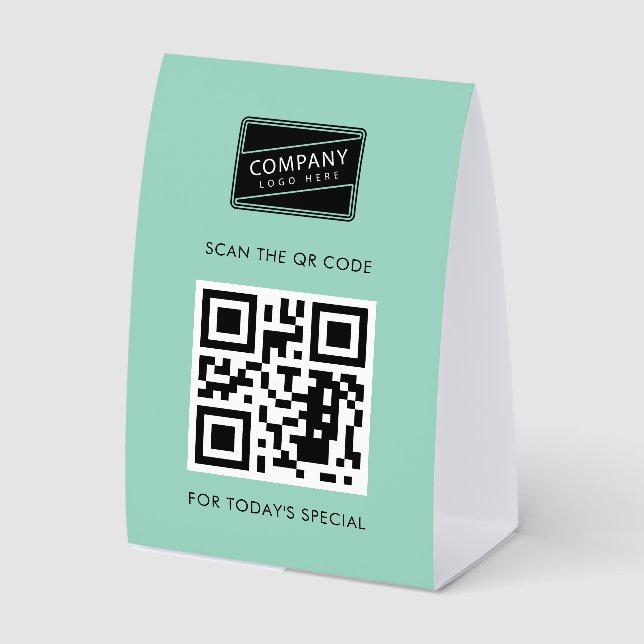 Business Logo and QR Code Custom (Front)