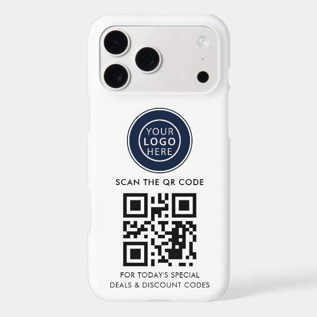 Business Logo and QR Code Minimalist (Back)
