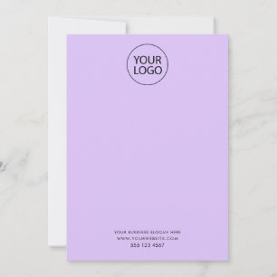 Business Logo and Text Company Elegant Minimalist Card