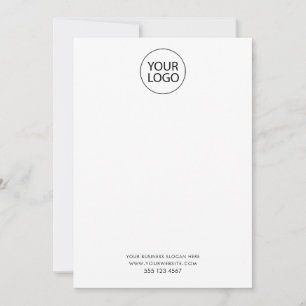 Business Logo and Text Company Elegant Minimalist Card