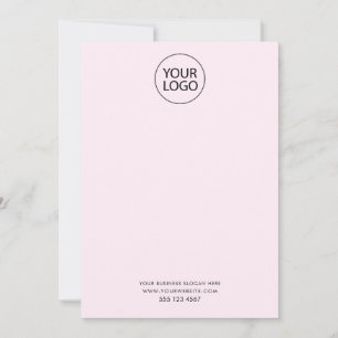 Business Logo and Text Company Elegant Minimalist Card