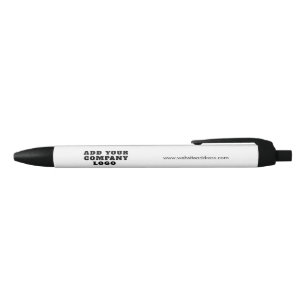 Business Logo and Website Corporate Promotional Black Ink Pen