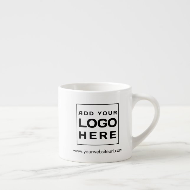 Business Logo and Website Custom Espresso Cup (Right)