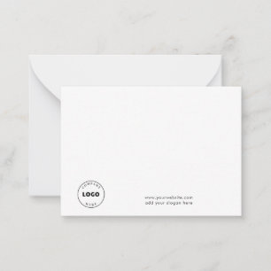 Business Logo and Website Employees Promotional Card