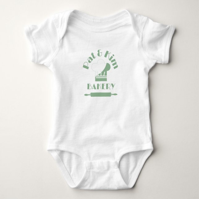 Business Logo Baby Bodysuit (Front)