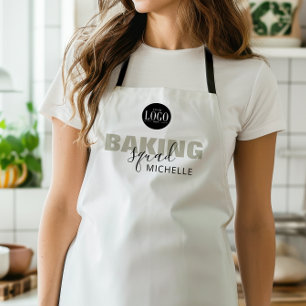 Business Logo Baking Squad Name Matching Group Apron