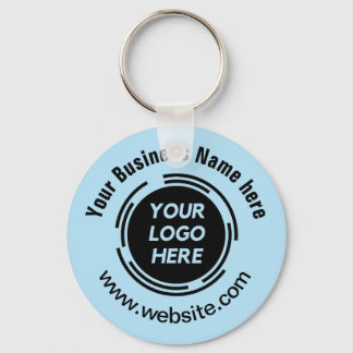 Business Logo Basic Employee Staff Keychain