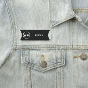 Business Logo Basic Employee Staff Name Na Tag