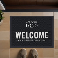 Business Logo Black Corporate Promotional Welcome