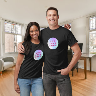 Business logo black employee workwear T-Shirt