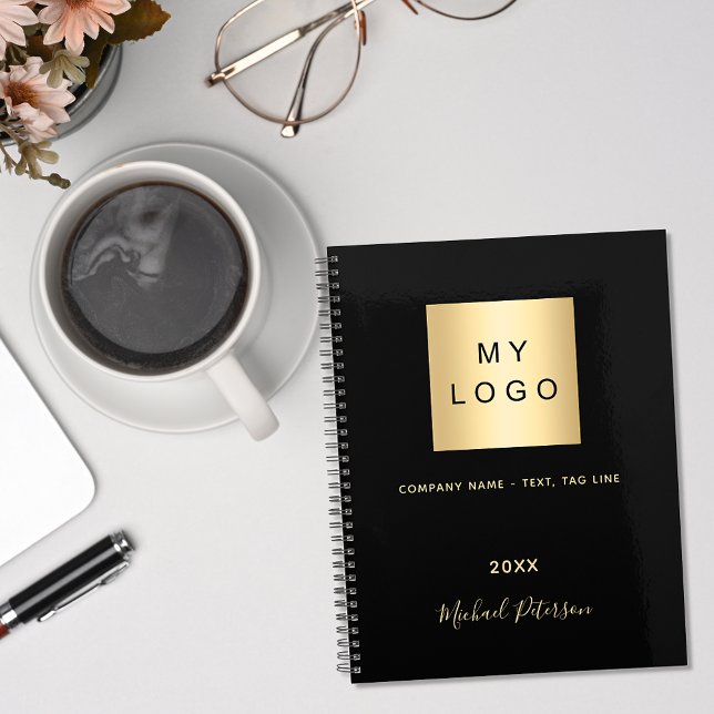 Business logo black gold elegant monogram 2026 planner (Creator Uploaded)