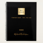 Business logo black gold name elegant 2025