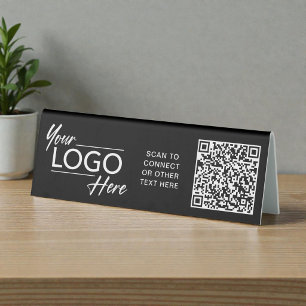 Business Logo Black QR Code