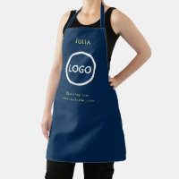Business Logo Blush Navy Blu Employee Staff Name