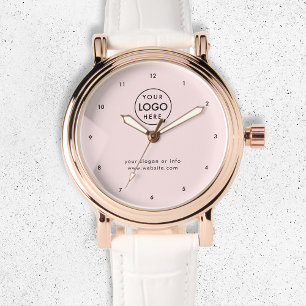 Business Logo Blush Pink Modern Professional Watch