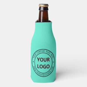 Business Logo Bottle Cooler Example Custom Text