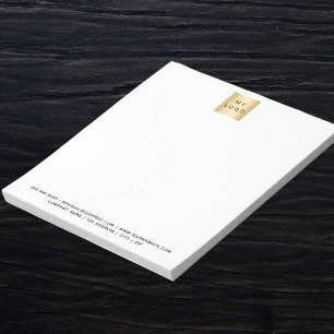 Business logo brand colour notepad