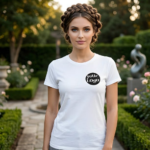 Business Logo Branded Front And Back T-Shirt