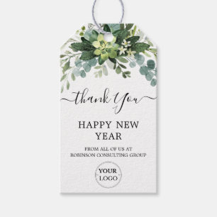 Business Logo Branded Modern Thank You Gift Tags