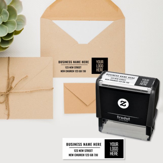 Business logo Branding Company name Sales Branding Self-inking Stamp (Creator Uploaded)