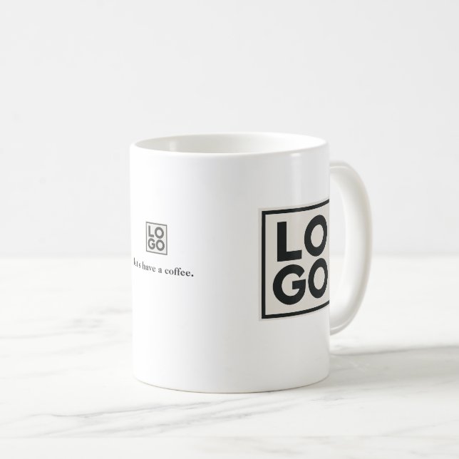 Business Logo Branding Custom Coffee Mug (Front Right)