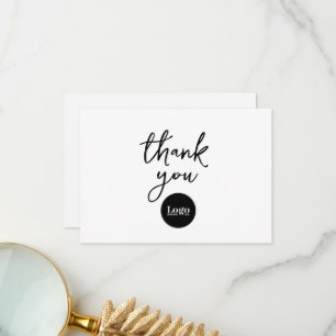 Business Logo Branding Thank You Card