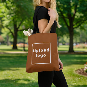 Business Logo Brown Tote Bag