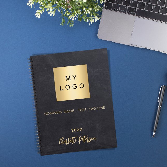 Business logo chalkboard grey name 2026 planner (Creator Uploaded)