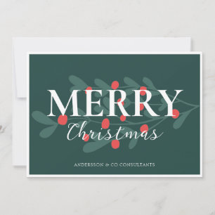 Business Logo Christmas Holiday Card