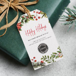 Business Logo Christmas Holidays Corporate Gift Tags<br><div class="desc">Personalised Logo Business Christmas Holidays Gift Tags that you can easily customise by clicking the "Personalise" button</div>