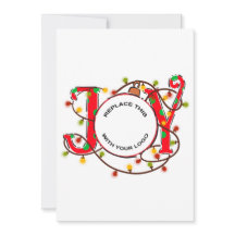 Business Logo Christmas Joy Bauble