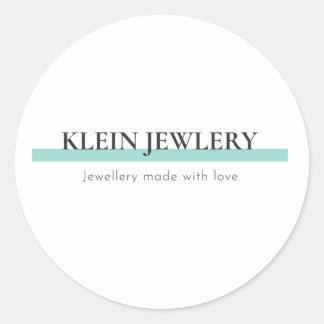 Business logo classic round sticker