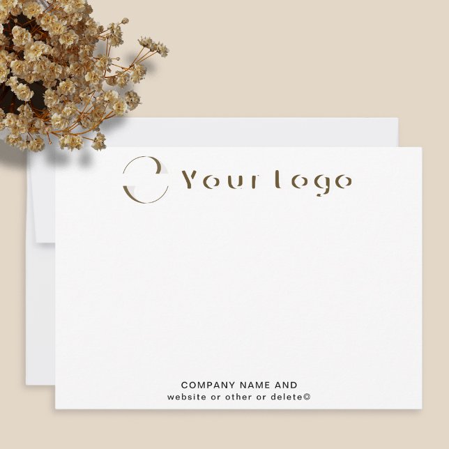 Business logo Clean Minimal Company brand White Card (Creator Uploaded)