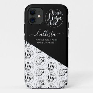 Business Logo Colour Block Pattern Name Title Case