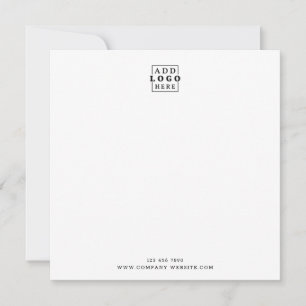 Business Logo Company Contact Minimalist Square Card