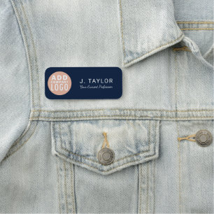 Business Logo Company Employee Staff Custom Name Tag