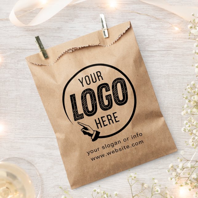 Business Logo Company Professional Custom Favour Bag (Clipped)