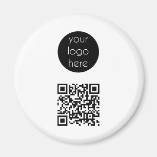 Business Logo Company Promotional QR Code Magnet