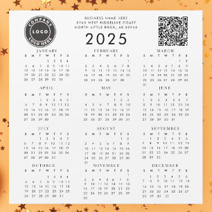 Business Logo Company QR Code 2025 Calendar