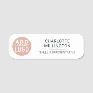 Business Logo Corporate Events Staff Name Tag
