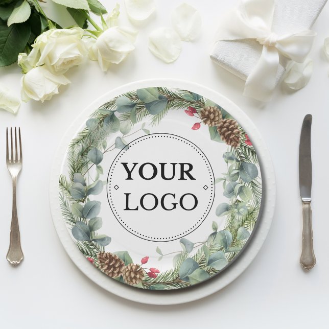 Business Logo Corporate Modern Paper Plate (Creator Uploaded)