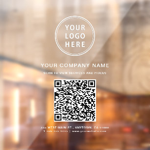 Business Logo Create Your QR Code White