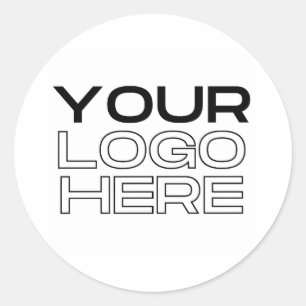 Business Logo Custom Classic Round Sticker