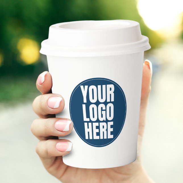 Business Logo Custom Company Photo Paper Cups (company business logo paper cup)