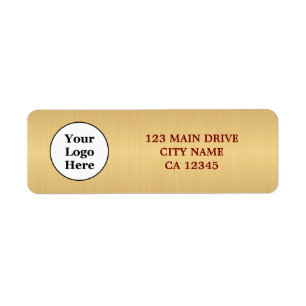 Business Logo   Custom Company Return Address Label