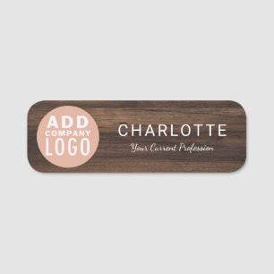 Business Logo Custom Corporate Employees Magnetic Name Tag