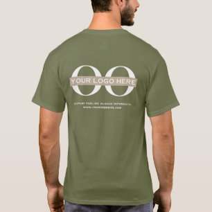 Business Logo Custom Employee Staff Company T-Shirt