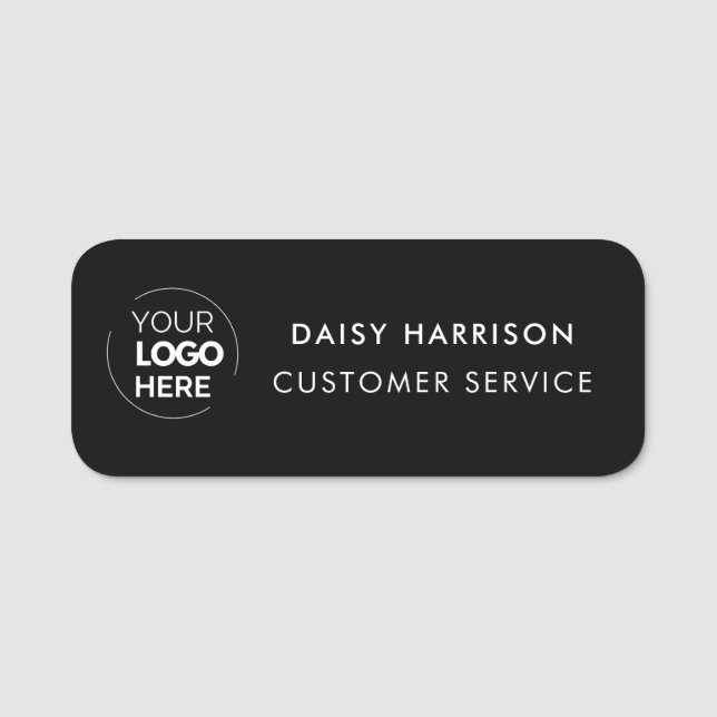 Business Logo | Custom Employee Staff Name Tag (Front)
